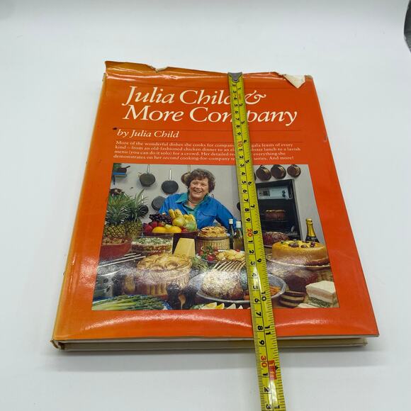 Julia Child & More Company Cookbook First Edition 1979 Orange Hardback - Picture 11 of 14